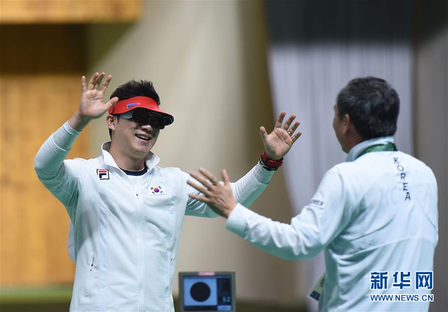 【里約奧運】男子50米手槍：韓國選手秦鐘午奪冠