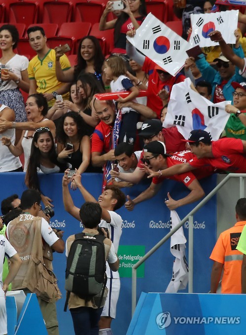 【里約奧運】韓國男足戰勝墨西哥挺進8強 “太極虎”欲續寫倫敦奧運會輝煌