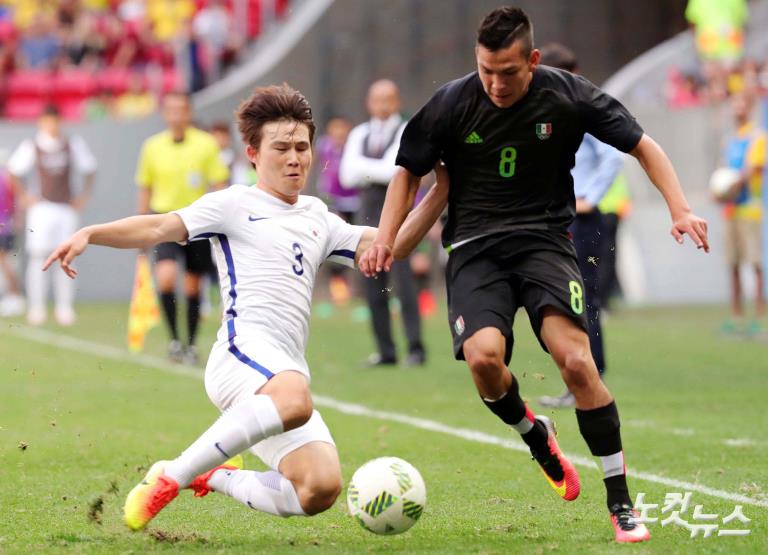 【里約奧運】韓國男足戰勝墨西哥挺進8強 “太極虎”欲續寫倫敦奧運會輝煌