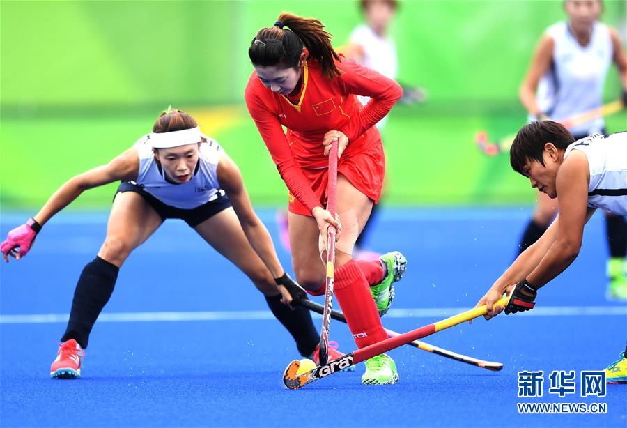 里約奧運女子曲棍球小組賽：中國隊戰平韓國隊（組圖）