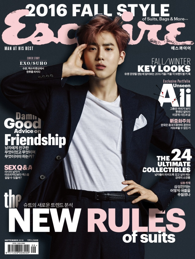 EXO隊長suho拍個人寫真 穿西裝散發成熟男性魅力【組圖】
