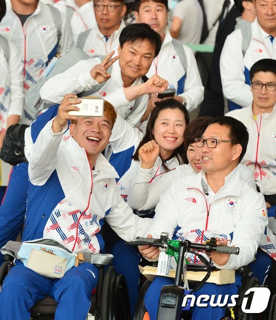 里約殘奧會開幕在即 韓國代表團成員陸續啟程【組圖】