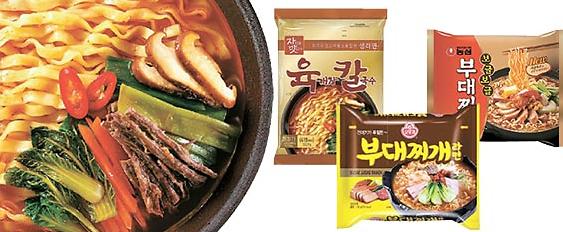 今年韓國方便面企業相繼推出了韓式口味的方便面，如牛肉湯口味、部隊湯口味等。
