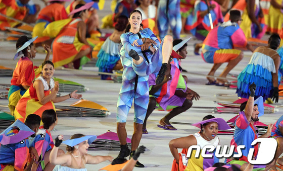 里約殘奧會開幕 韓國體育代表團入場【組圖】