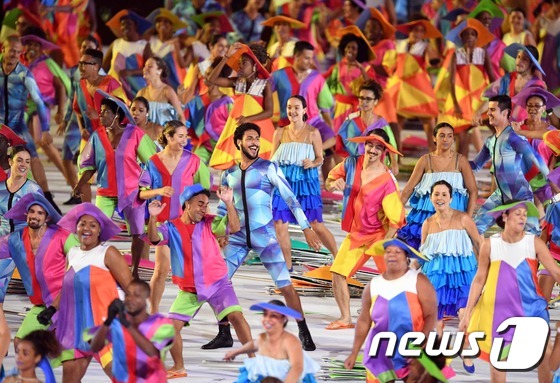 里約殘奧會開幕 韓國體育代表團入場【組圖】