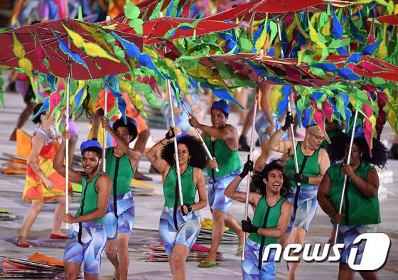 里約殘奧會開幕 韓國體育代表團入場【組圖】