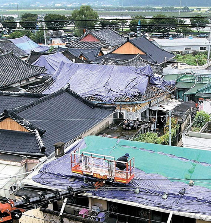 韓國2000余傳統房屋在地震中受損 居民無心過中秋