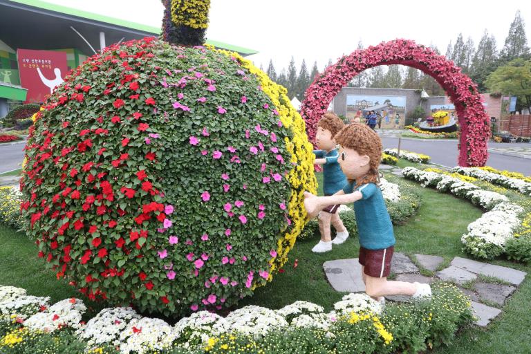 “高陽秋季鮮花慶典”開幕 百余種鮮花爭奇斗艷（組圖）