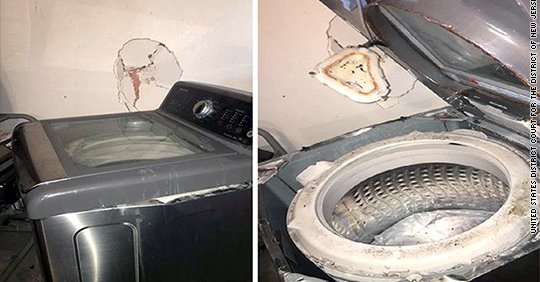禍不單行！三星洗衣機又爆炸 驚動美國政府（組圖）