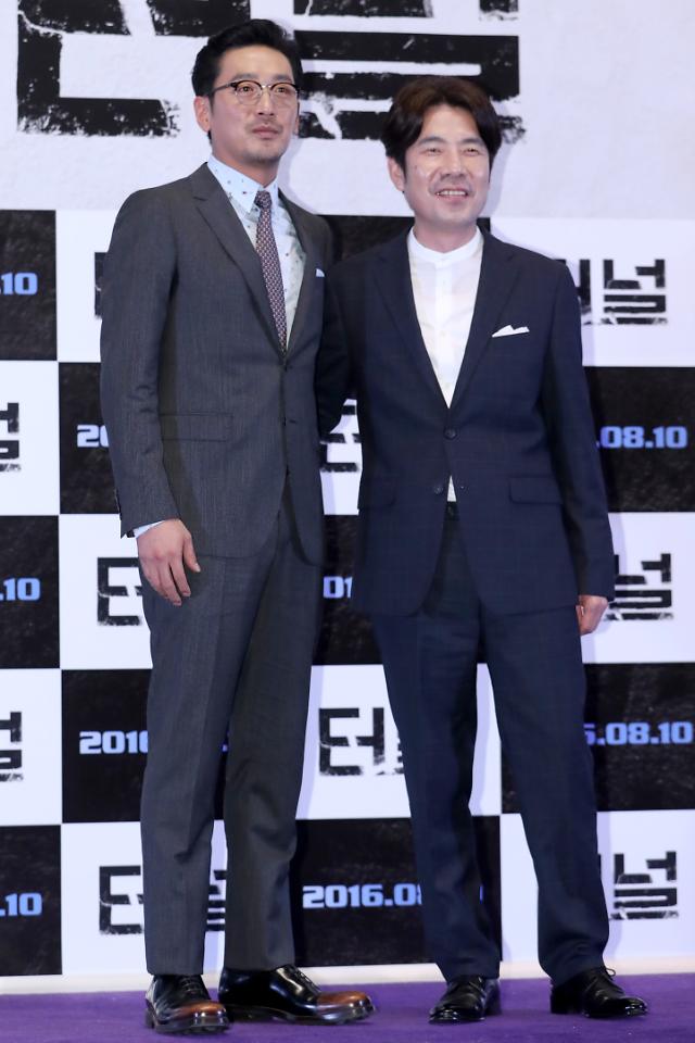 韓國男演員河正宇、吳達洙[圖片=韓聯社]