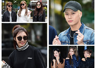 Apink、GOT7、防彈少年團現身“上班路” 王嘉爾愛心發射可愛帥氣【組圖】