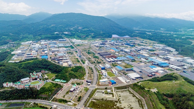大邱慶北經濟自由區域廳慶山知識產業區景觀。大邱慶北經濟自由區域廳供圖