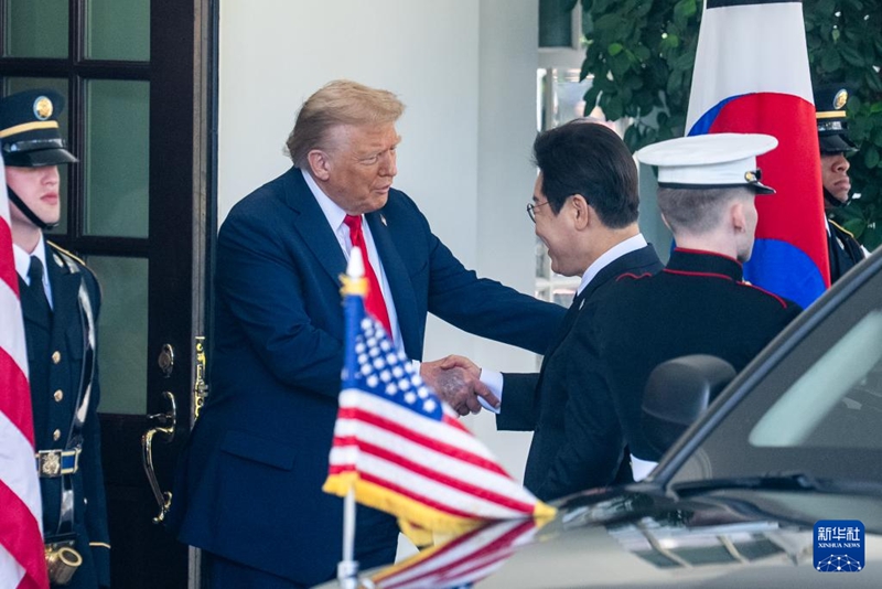 美國總統特朗普會晤韓國總統李在明