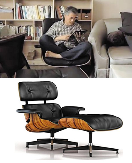 韓競選廣告曝光總統候選人昂貴家具引爭議。民主統合黨從27日開始播出的大選電視廣告中，候選人文在寅坐在私宅內的椅子上研究演講稿。28日，互聯網上掀起爭議稱，文在寅坐的椅子是“價值數百萬韓元的名牌”；下圖為從生產商網站上截下的“名牌椅子”圖片。照片來源：文在寅電視廣告截圖