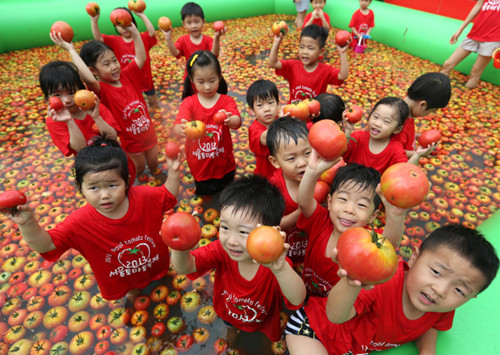 2013首爾西紅柿慶典拉開帷幕