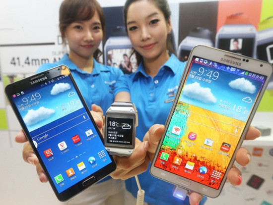 三星與中移動發布定制版GALAXY Note 3韓聯社圖片