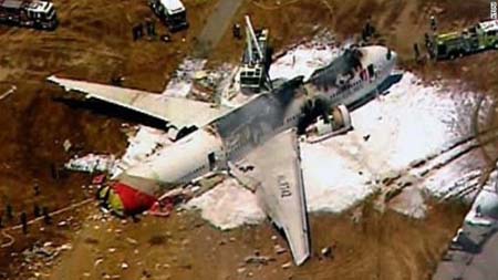 圖為韓亞航空失事事故現場。（資料圖）