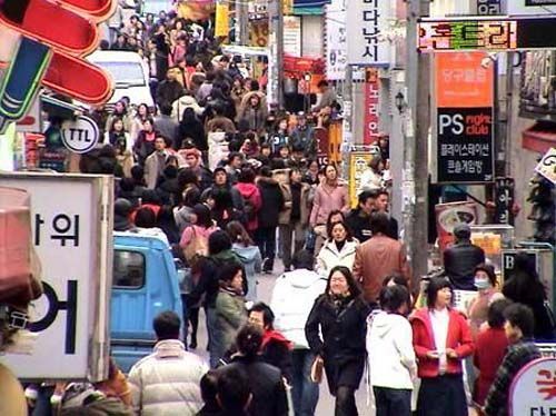 圖為韓國首爾明洞（資料圖）