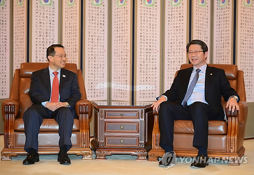 朝韓首席代表會談 (圖片來源:韓聯社)